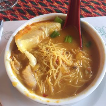 Prasat Thai - Thai soup (rice noodles, lettuce, curry and coconut) - Thai Near Me - Gatineau, Quebec Prasat Thai - Thai soup (rice noodles, lettuce, curry and coconut) - Thai Near Me - Gatineau, Quebec