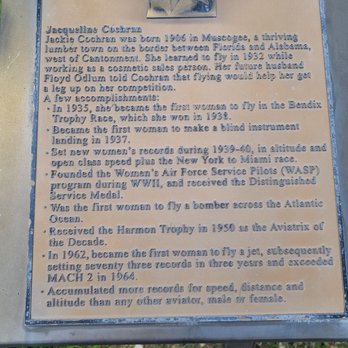 Aviation Discovery  Park - Jacqueline Cochran  08-17-2022 - Parks Near Me - Pensacola, Florida