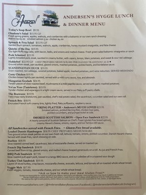 Menu photo 7 Andersen's Danish Bakery & Restaurant Santa Barbara, CA Menu photo 7 Andersen's Danish Bakery & Restaurant Santa Barbara, CA
