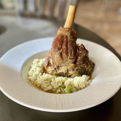 Aldo's Ristorante Italiano - Braised lamb shank over risotto with red wine reduction. Available only during Friday lunch. A steal at $19!