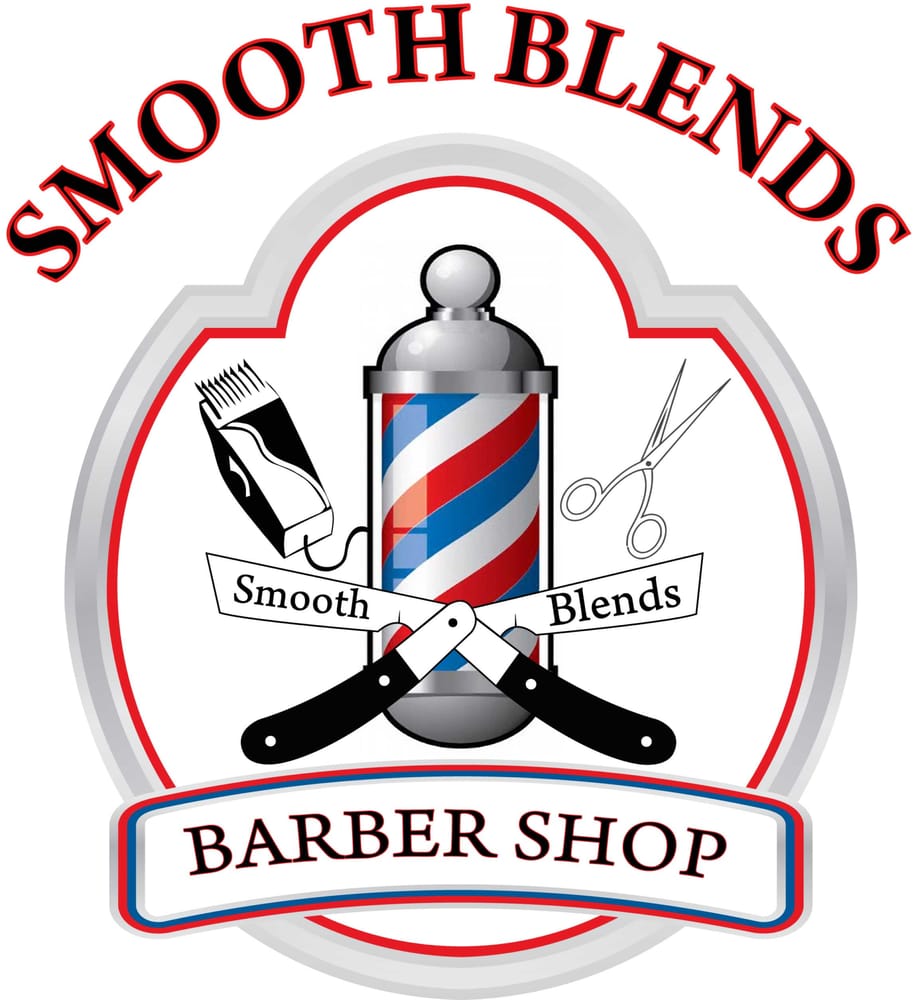Smooth Blends Barber Shop Logo