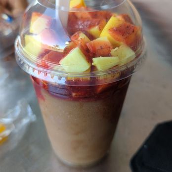 Fruta Ice Cream - Diablito - tamarind sorbet topped with fresh cut mango, chamoy and tajin - Ice Cream & Frozen Yogurt Near Me - Petaluma, California