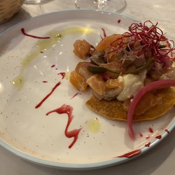 Bleu Canard - Tartare Saumon et Hareng fumé - French Near Me - Lille, 59