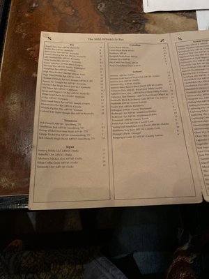 Menu photo 4 The Stihl Whiskey Bar Bend, OR
