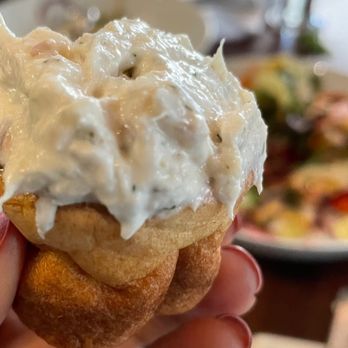 Registry Bistro - Walleye dip on a Lemon -- Dill Popover. #MustTry - New American Near Me - Toledo, Ohio Registry Bistro - Walleye dip on a Lemon -- Dill Popover. #MustTry - New American Near Me - Toledo, Ohio