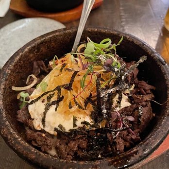Barn Joo 35 - Hot Stone Bowl with Bulgogi - Korean Near Me - New York, New York Barn Joo 35 - Hot Stone Bowl with Bulgogi - Korean Near Me - New York, New York