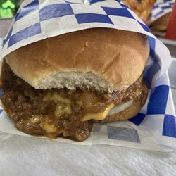 Lee Frank's - Chili cheeseburger.