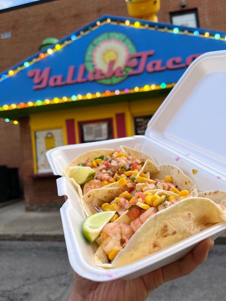 Food from Yallah Taco - McAllister Alley