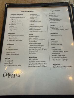 Menu photo 4 Cheryl’s on 12th Portland, OR