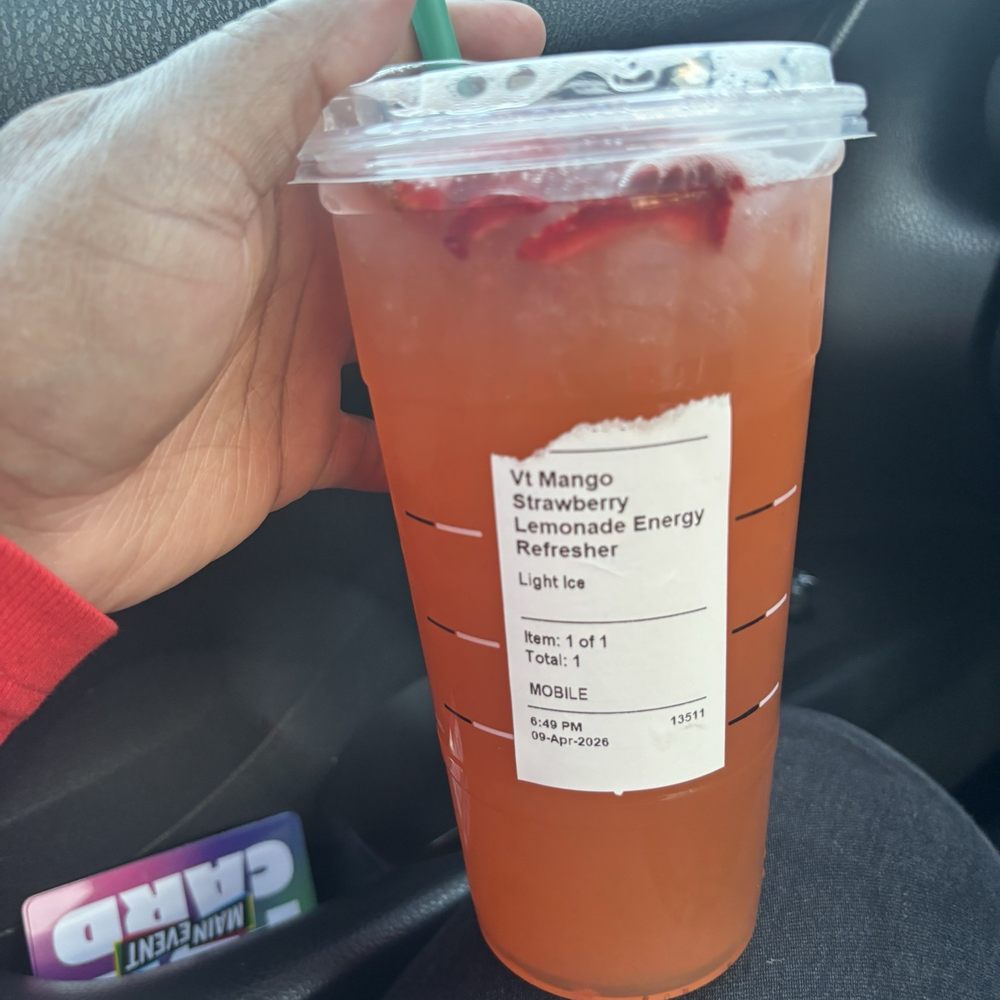 Starbucks - Mango Dragonfruit Lemonade Energy Refresher - Coffee & Tea Near Me - Florissant, Missouri Starbucks - Mango Dragonfruit Lemonade Energy Refresher - Coffee & Tea Near Me - Florissant, Missouri