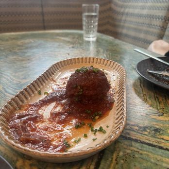 YOLO - Meatballs - very good. There were three giant meatballs, forgot to take a pic before eating. - New American Near Me - Fort Lauderdale, Florida YOLO - Meatballs - very good. There were three giant meatballs, forgot to take a pic before eating. - New American Near Me - Fort Lauderdale, Florida