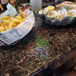 Fries and oysters Fries and oysters