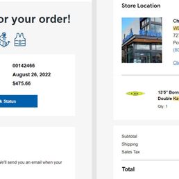 Original order confirmation from August 26th. Price $475.66 Original order confirmation from August 26th. Price $475.66