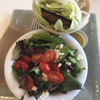Fit Pantry - Burger with a salad - Breakfast & Brunch Near Me - Bakersfield, California Fit Pantry - Burger with a salad - Breakfast & Brunch Near Me - Bakersfield, California