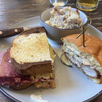 Prost Beer Hall - Ruben sandwich, schnitzel sandwich and potato salad - Cocktail Bars Near Me - Elk Grove, California Prost Beer Hall - Ruben sandwich, schnitzel sandwich and potato salad - Cocktail Bars Near Me - Elk Grove, California