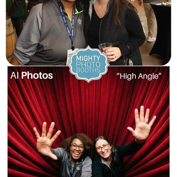 Mighty Photo Booths - High Angle Photo Experience (AI) - Photo Booth Rentals Near Me Mighty Photo Booths - High Angle Photo Experience (AI) - Photo Booth Rentals Near Me