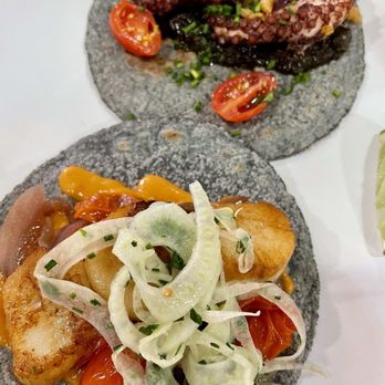 Holbox - Taco De Pulpo En Su Tinta  Scallop Taco - Latin American Near Me - Los Angeles, California