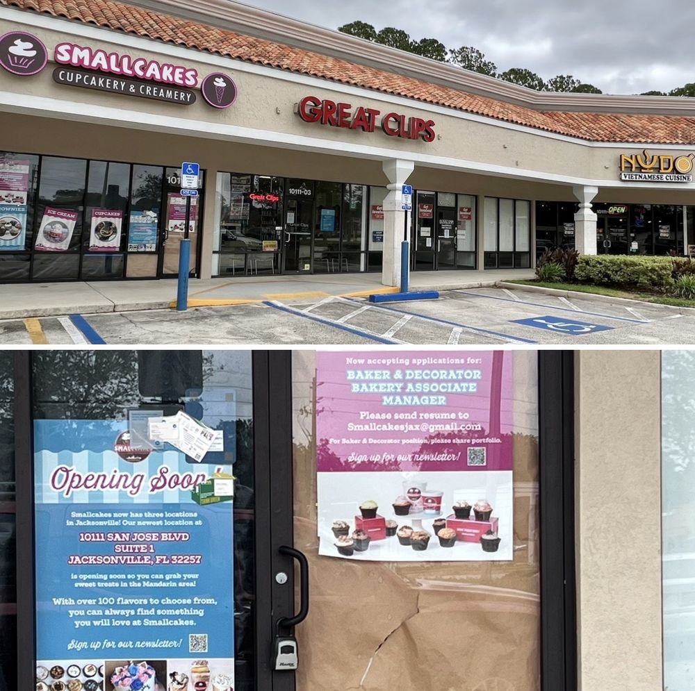 SMALLCAKES CUPCAKERY AND CREAMERY 10111 San Jose Blvd, Jacksonville