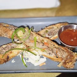 The Porch Pour - Philly Cheesesteak Eggrolls