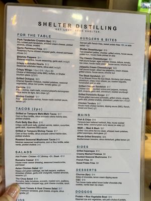 Menu photo 1 Shelter Distilling Dana Point, CA