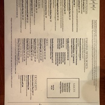 Cane - Dinner menu (May 2026) - Trinidadian Near Me - Washington, DC, District of Columbia