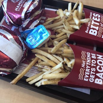 Wendy's - a tray of french fries and bacon - Burgers Near Me - Hobbs, New Mexico