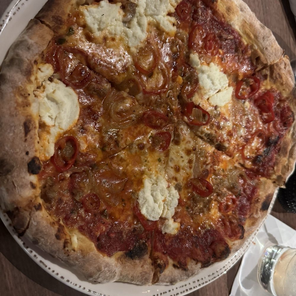 7 Mile Kitchen - sweet and spicy sausage pizza - New American Near Me - Carlsbad, California 7 Mile Kitchen - sweet and spicy sausage pizza - New American Near Me - Carlsbad, California