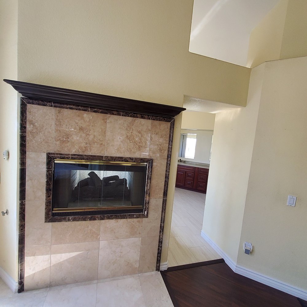 JM Custom Tile and Stone - Master Bedroom Fireplace - Flooring Near Me - Riverside, California JM Custom Tile and Stone - Master Bedroom Fireplace - Flooring Near Me - Riverside, California