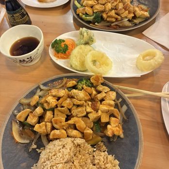 Yamato - Vegetable tampura and Teppanyaki chicken. - Japanese Near Me - Houston, Texas
