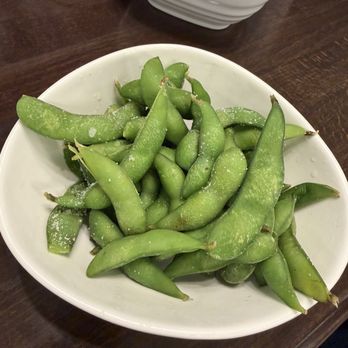 Oishi Sushi - Edamame was good. It just needed to be cooked a little bit longer. They were willing to replace it, but we ate it anyway. - Sushi Bars Near Me - Conroe, Texas
