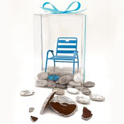 LE GALET BLEU - Coffret Chaise Bleue