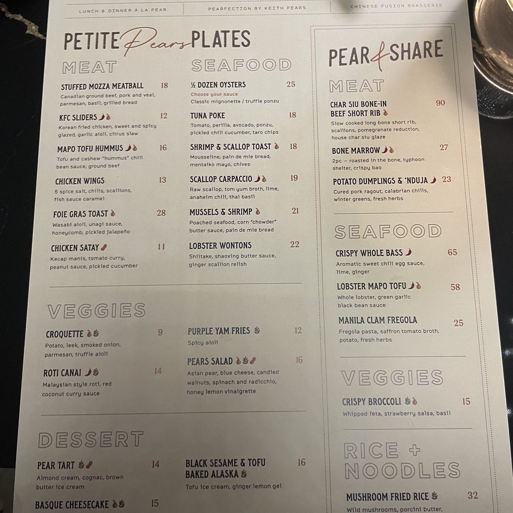 Pears Restaurant - Asian Fusion Near Me - Markham, Ontario Pears Restaurant - Asian Fusion Near Me - Markham, Ontario