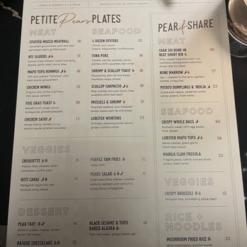 Pears Restaurant - Asian Fusion Near Me - Markham, Ontario