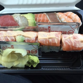 Sushi Teri - Top is the dragon roll and bottom is the orange roll - Sushi Bars Near Me - Carpinteria, California Sushi Teri - Top is the dragon roll and bottom is the orange roll - Sushi Bars Near Me - Carpinteria, California