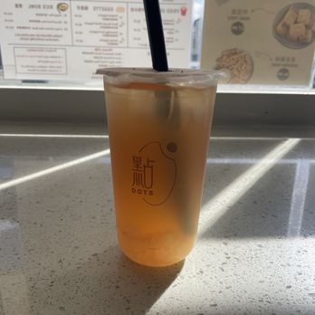 Dots Boba - Grapefruit Green Tea - Bubble Tea Near Me - San Francisco, California