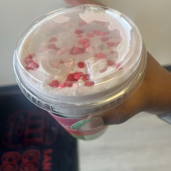 San Fernando Coffee Company - blushing rose (matcha with raspberry cold foam) - Coffee & Tea Near Me - Moorpark, California