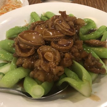 Koi Palace - Abalone and fish maw with veggies - Dim Sum Near Me - Milpitas, California Koi Palace - Abalone and fish maw with veggies - Dim Sum Near Me - Milpitas, California