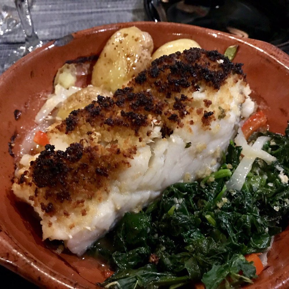 Encaixados - Thick cod, perfectly cooked. Excellent - Tapas Bars Near Me - Porto, 13 Encaixados - Thick cod, perfectly cooked. Excellent - Tapas Bars Near Me - Porto, 13