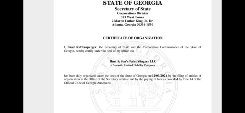 Slide of Hurt & Son’s Paint Slingers