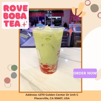 Rove Boba Tea - Enjoy fresh and nutritious milk tea at Rove Boba Tea with soft, fragrant pearls that will definitely make every drop of tea special. - Bubble Tea Near Me - Placerville, California Rove Boba Tea - Enjoy fresh and nutritious milk tea at Rove Boba Tea with soft, fragrant pearls that will definitely make every drop of tea special. - Bubble Tea Near Me - Placerville, California