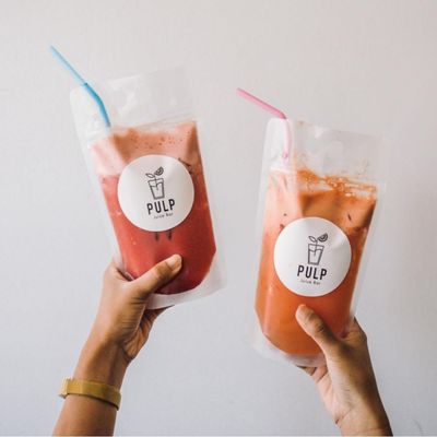 pulp juice and smoothie