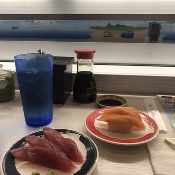 Genki Sushi - Ahi tuna sashimi and salmon sushi - Sushi Bars Near Me - Honolulu, Hawaii Genki Sushi - Ahi tuna sashimi and salmon sushi - Sushi Bars Near Me - Honolulu, Hawaii