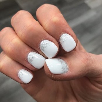 Natural Nails Boutique - Collagen/vitamin E manicure with sparkly designs for the winter - Nail Salons Near Me - Campbell, California Natural Nails Boutique - Collagen/vitamin E manicure with sparkly designs for the winter - Nail Salons Near Me - Campbell, California