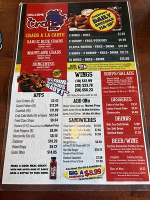 Menu photo 1 Crab Stop II Daytona Beach, FL Menu photo 1 Crab Stop II Daytona Beach, FL