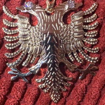 Tina's Jewelry - Albanian Eagle Pendant, Diamond Eyes - Jewelry Near Me - Rowland Heights, California Tina's Jewelry - Albanian Eagle Pendant, Diamond Eyes - Jewelry Near Me - Rowland Heights, California