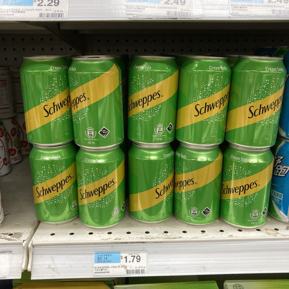 Super 88 Market - Schweppes Cream Soda - International Grocery Near Me - Malden, Massachusetts