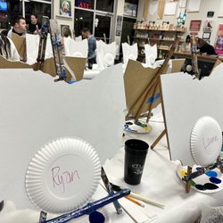 Painting with a Twist - Blank Ohio cutout for the Cincinnati skyline.