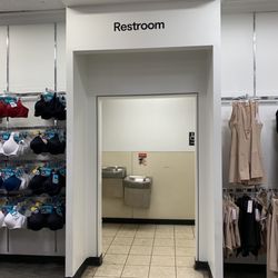 JCPenney - Jcpenny restrooms sign near women's section first floor orlando fl 12:46 pm December 1 2023