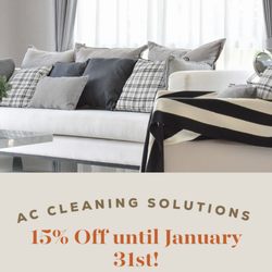 AC Cleaning Solutions - Receive 15% Off until January 31st!