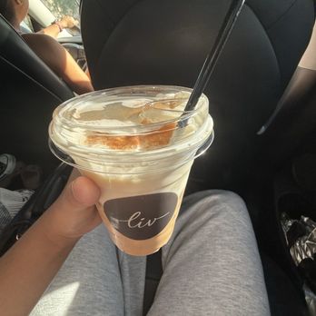 Liv Coffee - Cloud foam vanilla latte - Coffee & Tea Near Me - Chino, California Liv Coffee - Cloud foam vanilla latte - Coffee & Tea Near Me - Chino, California